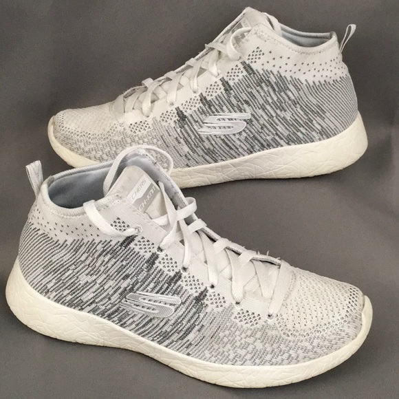 skechers memory foam silver